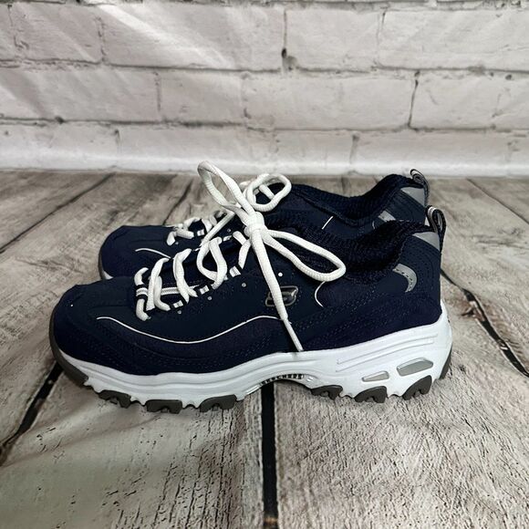 Sketcher Air-Cooled memory Foam Navy Blue Women's Sneakers, Size 6, Pre-owned - Picture 2 of 7